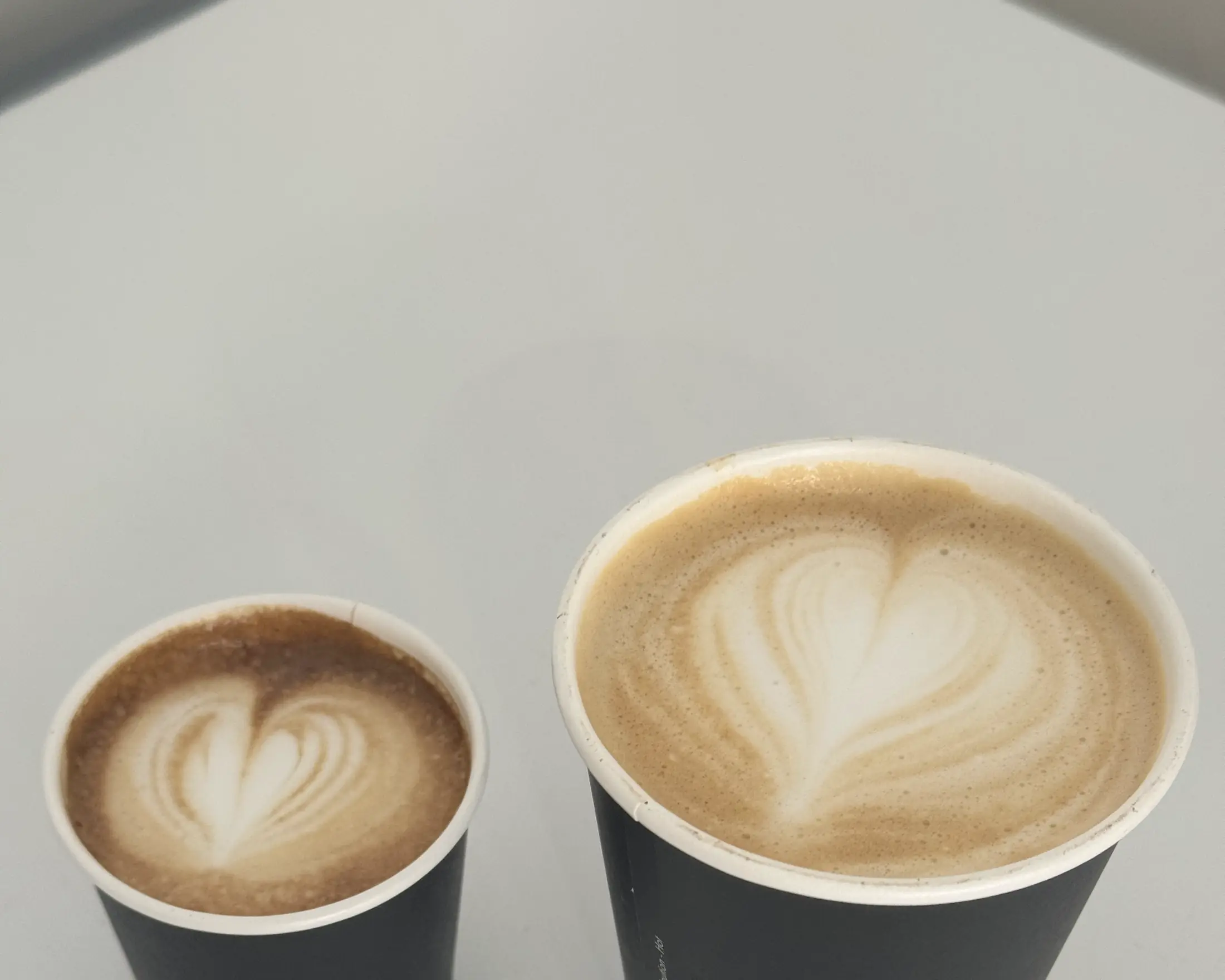 Dos cafés illy con latte art en Fresh Ibiza